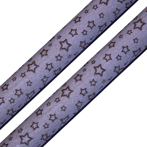 Engraved Drumsticks - Stars